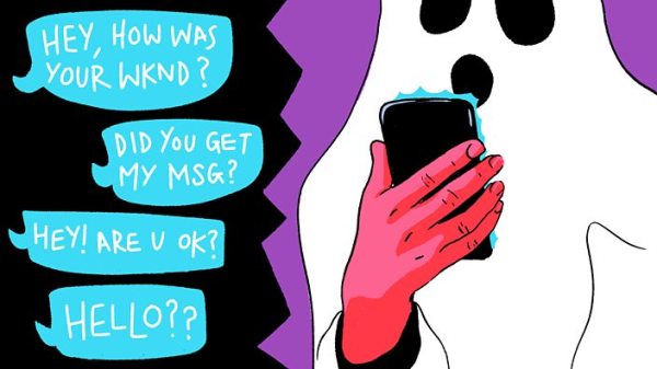 Ghosts appearing on modern dating app